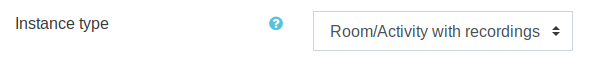 Online classroom instance type