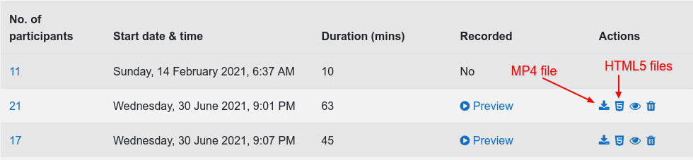classroom download options