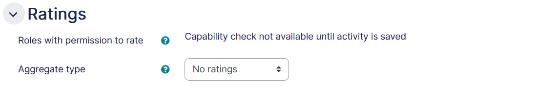 Forum settings ratings tab