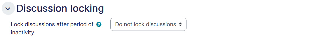 Forum settings discussion locking tab