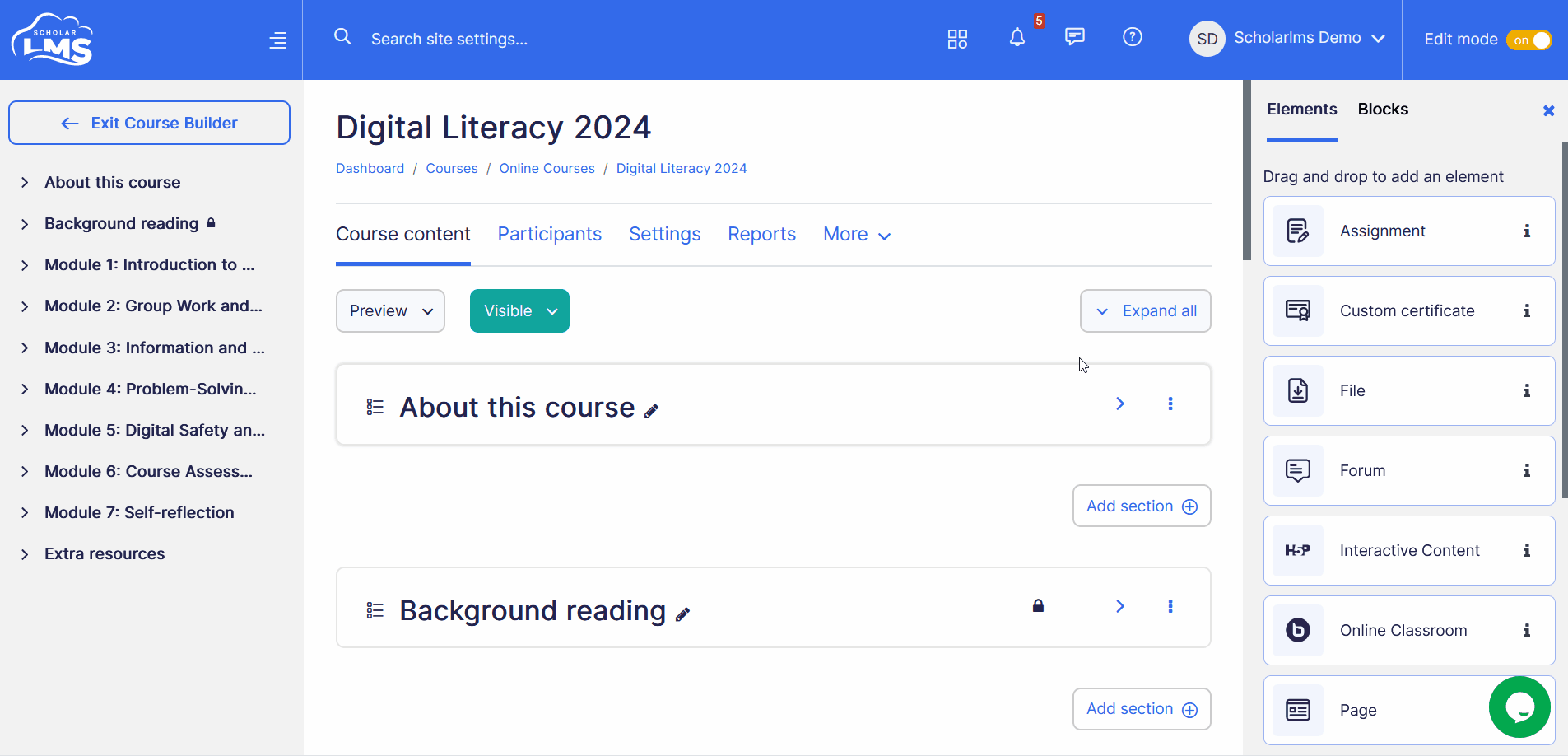Add forum activity