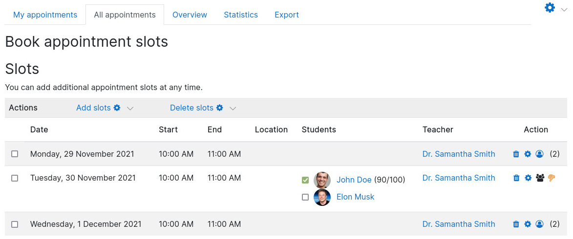 Scheduler Demo