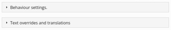H5P Behavioural and Text overrides