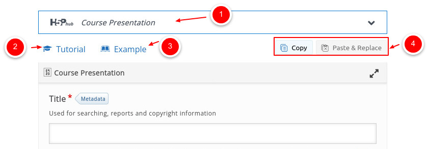 H5P Content Editor Help