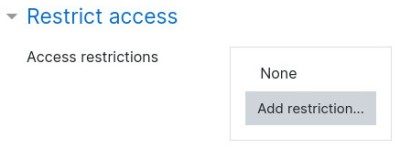 Activity Restrict Access
