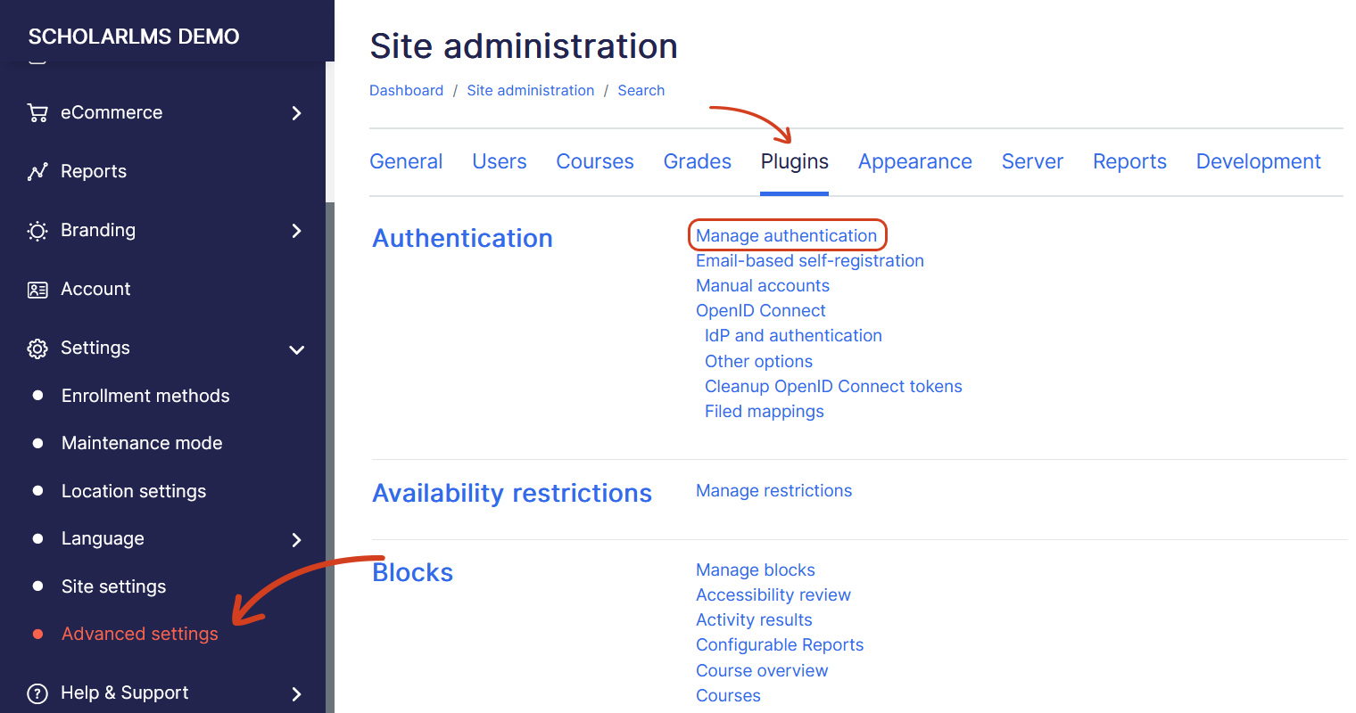 Manage Authentication