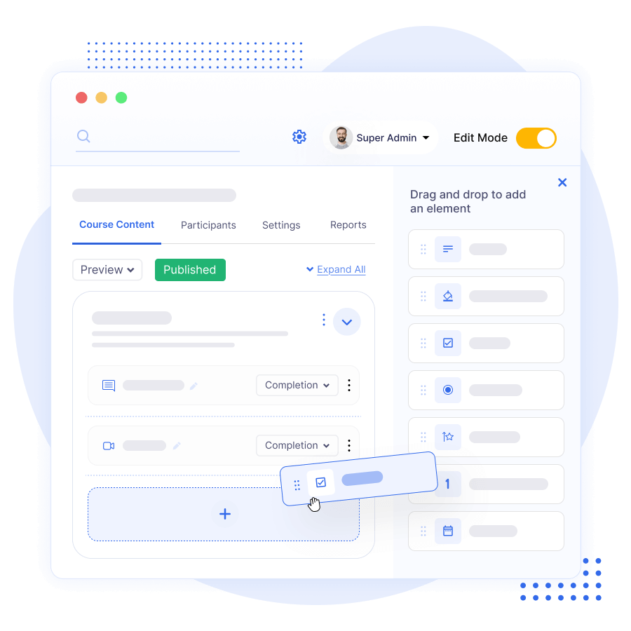 Course Authoring - Drag and Drop
