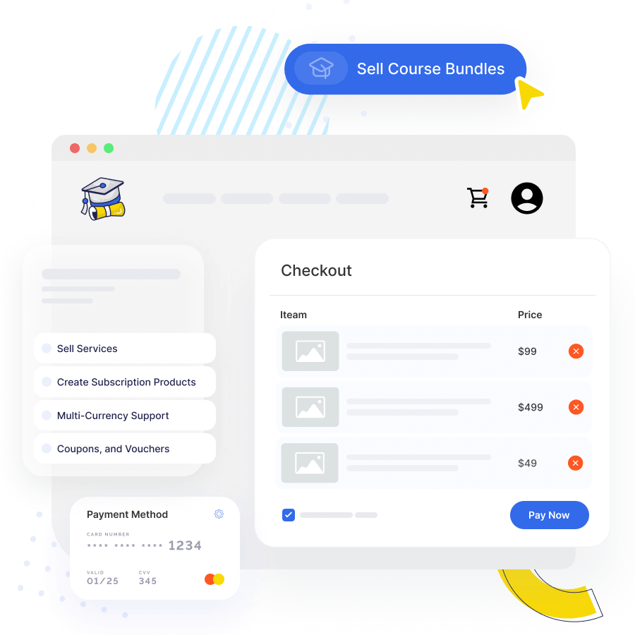LMS sell courses and services