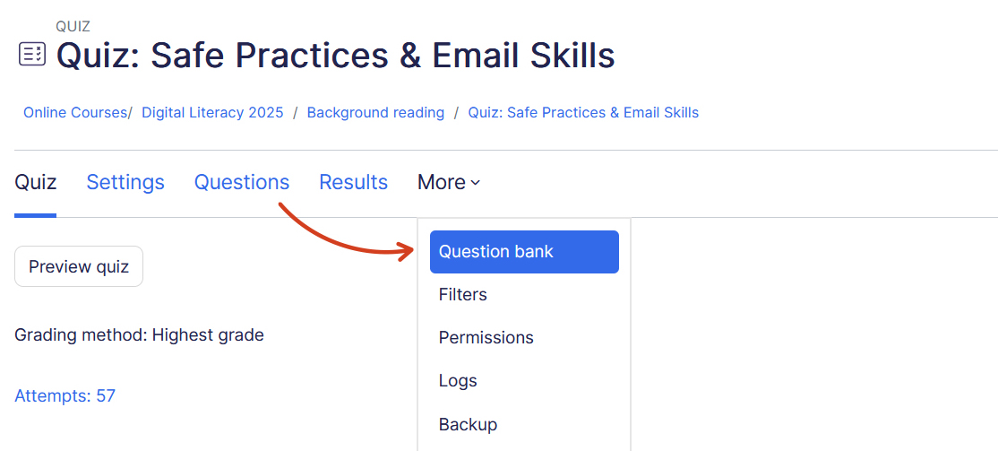 doc question bank quiz level
