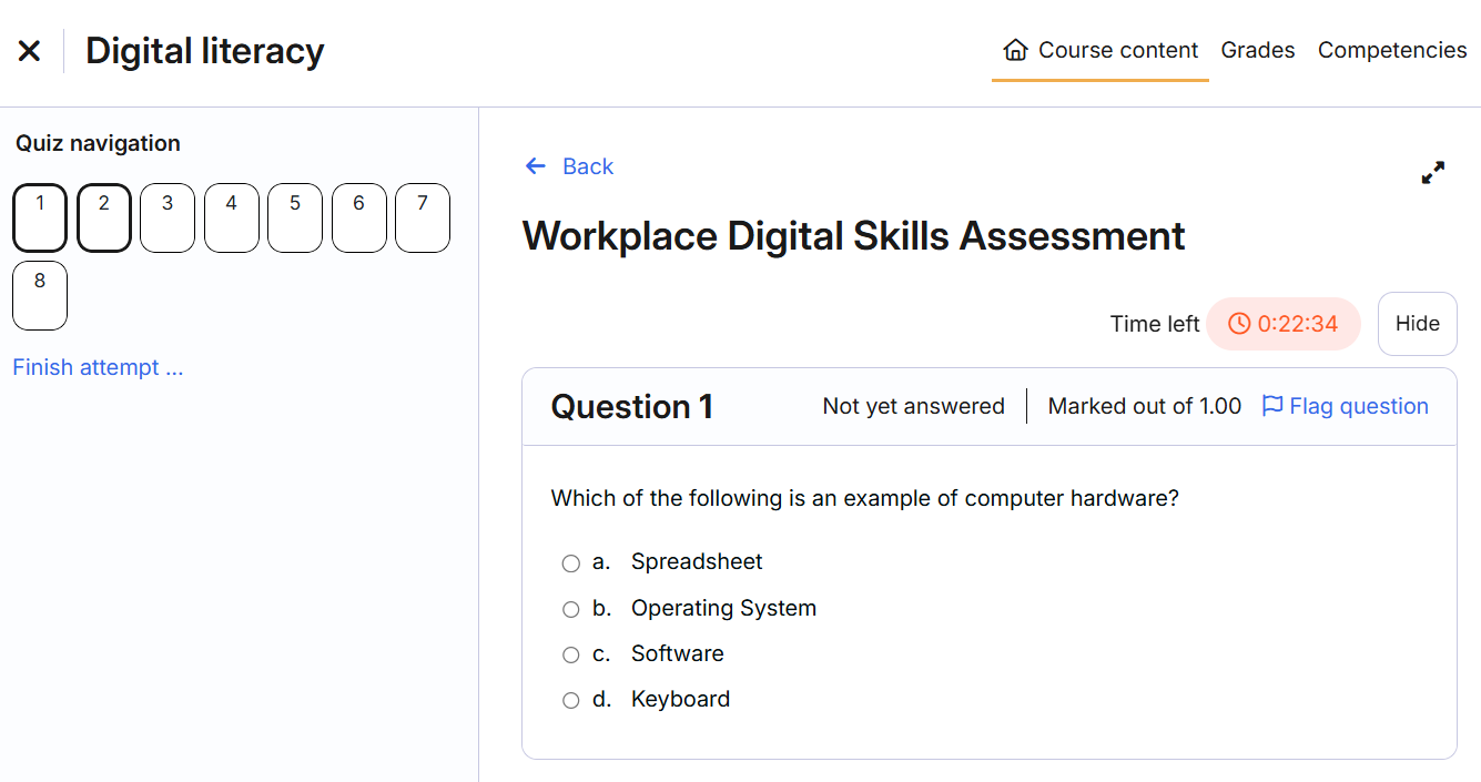 Learner theme 2025 - quiz page